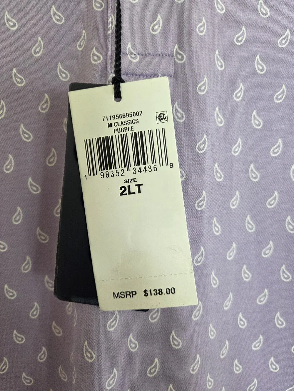 Polo Ralph Lauren Men's Purple Classic Fit Soft Cotton Polo Shirt Size 2XLT